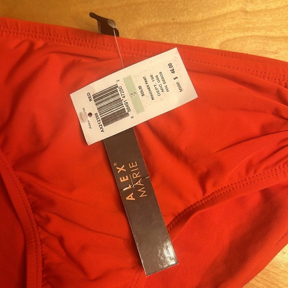 NWT Alex Marie red bikini bottoms - Picture 2 of 5